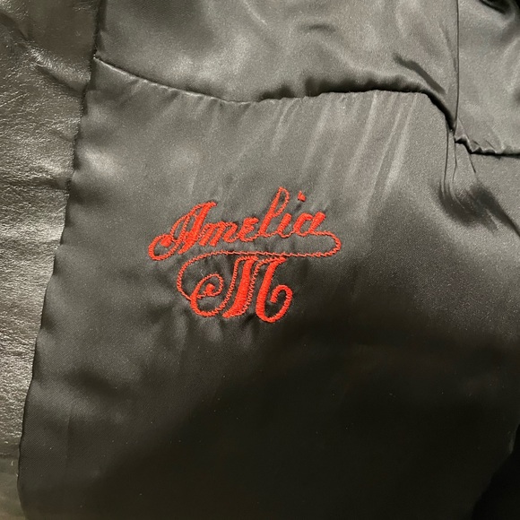 Mahogany Genuine Mink Fur Coat - Picture 5 of 5